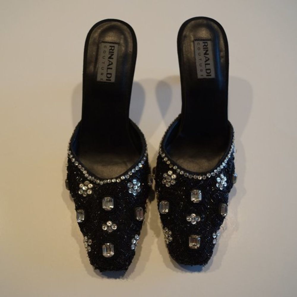 Rinaldi Couture Embroidered Women Shoes - Size‎ 38.